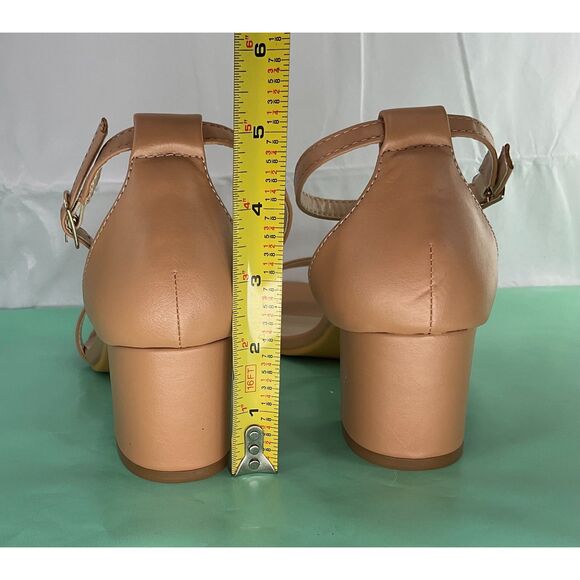 New ElElax Nude Black Silver Heels for Women size 7.5 - Picture 5 of 5